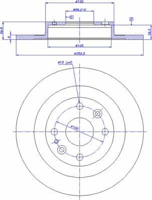 CAR 142.861 - Гальмівний диск autozip.com.ua