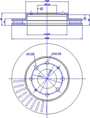 CAR 142.839 - Гальмівний диск autozip.com.ua