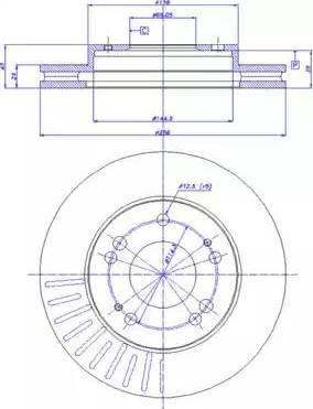 CAR 142.835 - Гальмівний диск autozip.com.ua