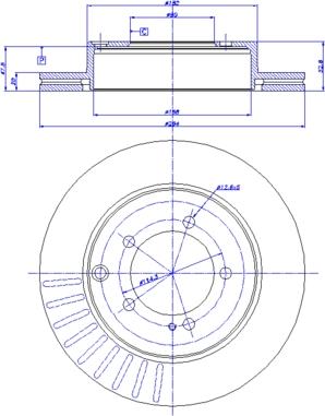 CAR 142.838 - Гальмівний диск autozip.com.ua