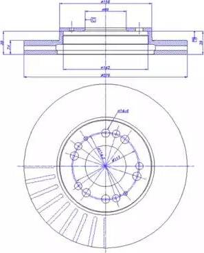 CAR 142.832 - Гальмівний диск autozip.com.ua