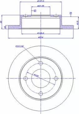 CAR 142.876 - Гальмівний диск autozip.com.ua