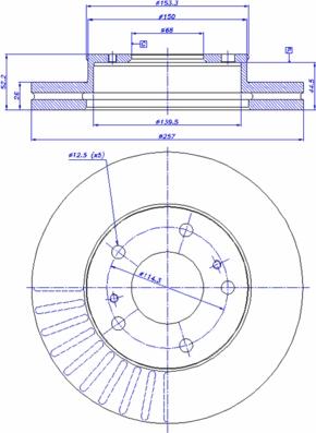 CAR 142.873 - Гальмівний диск autozip.com.ua