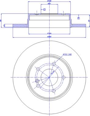 CAR 142.394 - Гальмівний диск autozip.com.ua