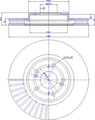 CAR 142.340 - Гальмівний диск autozip.com.ua