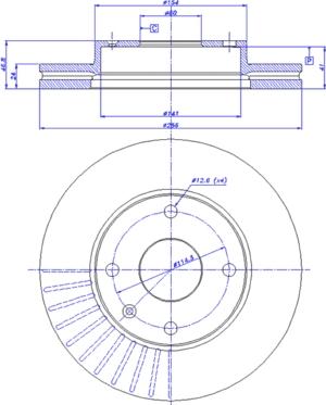 CAR 142.347 - Гальмівний диск autozip.com.ua