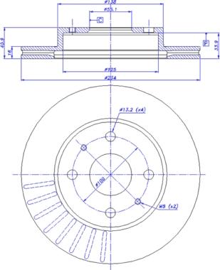 CAR 142.351 - Гальмівний диск autozip.com.ua