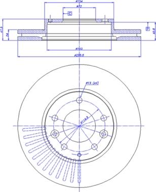 CAR 142.358 - Гальмівний диск autozip.com.ua