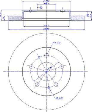 CAR 142.352 - Гальмівний диск autozip.com.ua