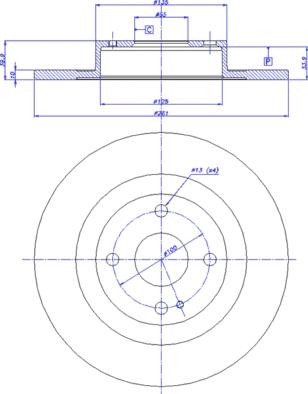 CAR 142.369 - Гальмівний диск autozip.com.ua