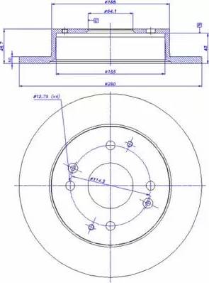 CAR 142.306 - Гальмівний диск autozip.com.ua