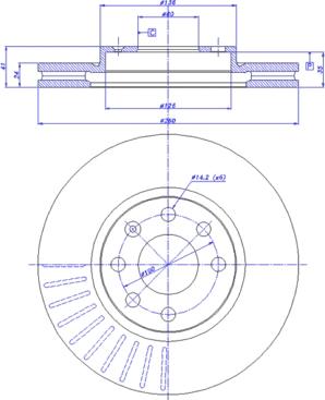 CAR BDR1880.20 - Гальмівний диск autozip.com.ua