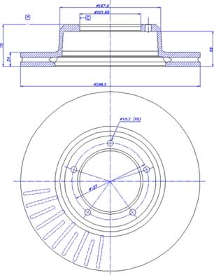 CAR 142.325 - Гальмівний диск autozip.com.ua