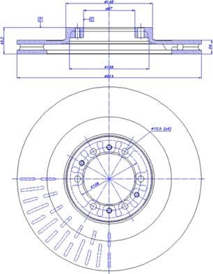 CAR 142.372 - Гальмівний диск autozip.com.ua