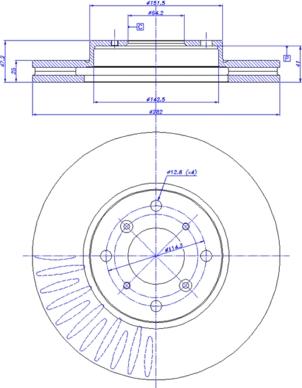 CAR 142.296 - Гальмівний диск autozip.com.ua