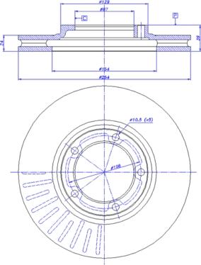 CAR 142.293 - Гальмівний диск autozip.com.ua