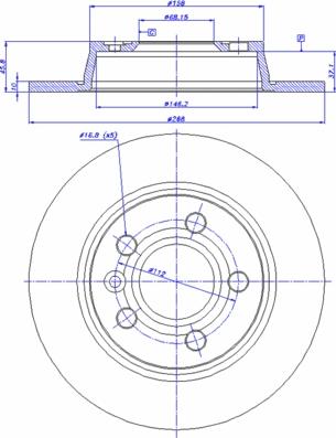 AYD 10-50268 - Гальмівний диск autozip.com.ua