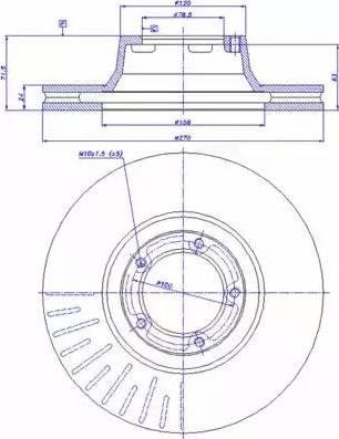 CAR 142.253 - Гальмівний диск autozip.com.ua