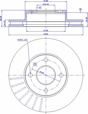 CAR 142.267 - Гальмівний диск autozip.com.ua