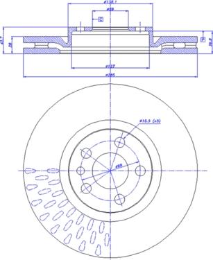 CAR 142.205 - Гальмівний диск autozip.com.ua