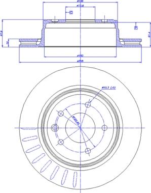 CAR 142.215 - Гальмівний диск autozip.com.ua