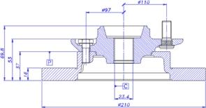 CAR 142.210 - Гальмівний диск autozip.com.ua