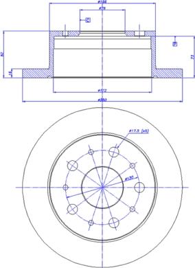 CAR 142.212 - Гальмівний диск autozip.com.ua