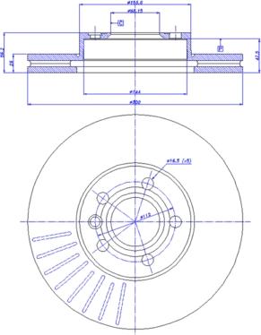 Pagid 50347PRO - Гальмівний диск autozip.com.ua