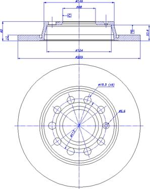 CAR 142.287 - Гальмівний диск autozip.com.ua