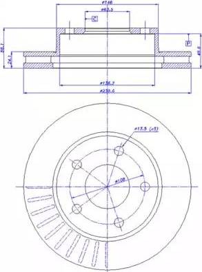 CAR 142.231 - Гальмівний диск autozip.com.ua