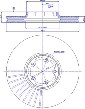 HELLA 8DD 355 108-111 - Гальмівний диск autozip.com.ua