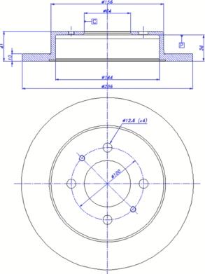 CAR 142.271 - Гальмівний диск autozip.com.ua