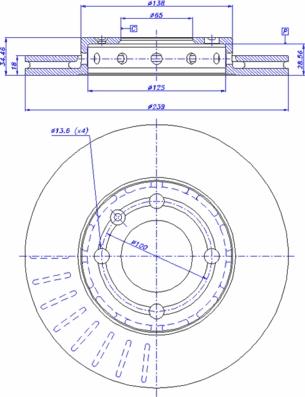 CAR 142.742 - Гальмівний диск autozip.com.ua