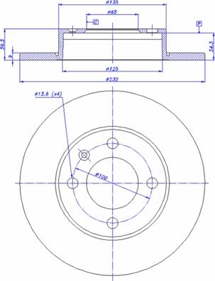 CAR 142.756 - Гальмівний диск autozip.com.ua