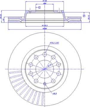 CAR 142.751 - Гальмівний диск autozip.com.ua