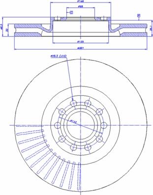 CAR 142.753 - Гальмівний диск autozip.com.ua