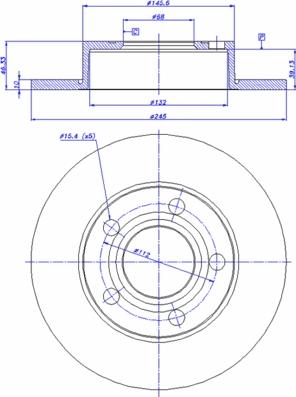 CAR 142.765 - Гальмівний диск autozip.com.ua