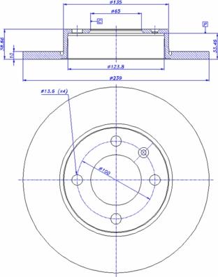 CAR 142.705 - Гальмівний диск autozip.com.ua