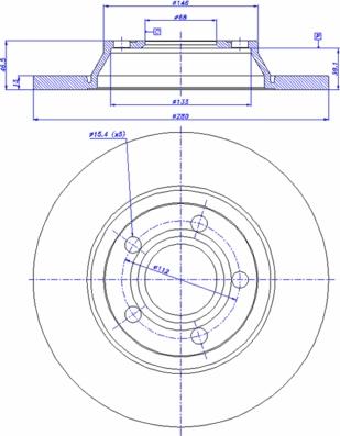 CAR 142.714 - Гальмівний диск autozip.com.ua