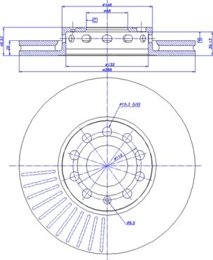 CAR 142.718 - Гальмівний диск autozip.com.ua