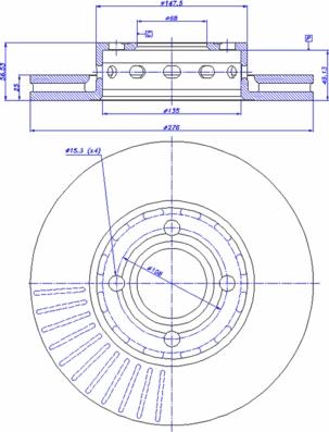 CAR 142.734 - Гальмівний диск autozip.com.ua