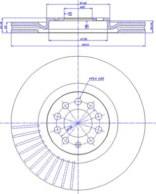 CAR 142.722 - Гальмівний диск autozip.com.ua