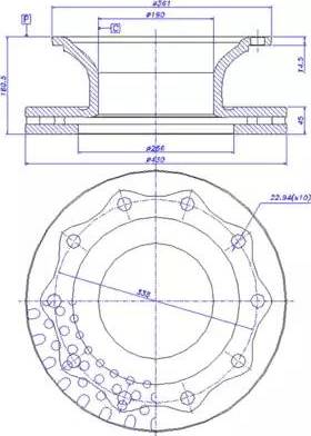 CAR 150.450 - Гальмівний диск autozip.com.ua