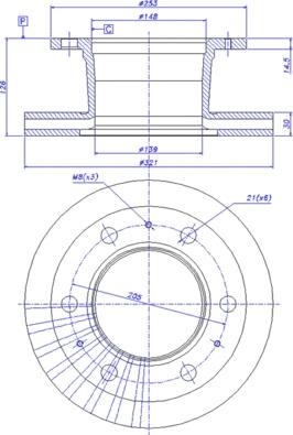 CAR 150.010 - Гальмівний диск autozip.com.ua