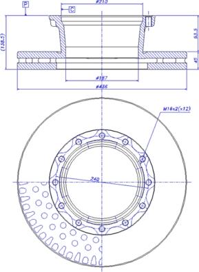 CAR 150.120 - Гальмівний диск autozip.com.ua