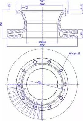 CAR 150.360 - Гальмівний диск autozip.com.ua