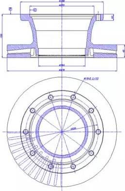 CAR 150.361 - Гальмівний диск autozip.com.ua