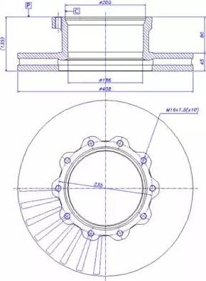 CAR 150.220 - Гальмівний диск autozip.com.ua