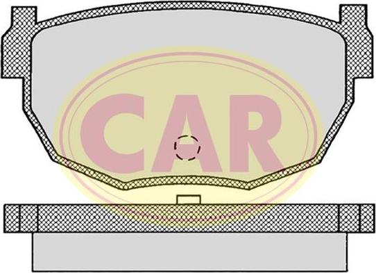 CAR PNT549 - Гальмівні колодки, дискові гальма autozip.com.ua