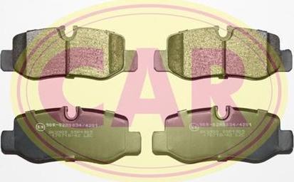 CAR PNT5091 - Гальмівні колодки, дискові гальма autozip.com.ua